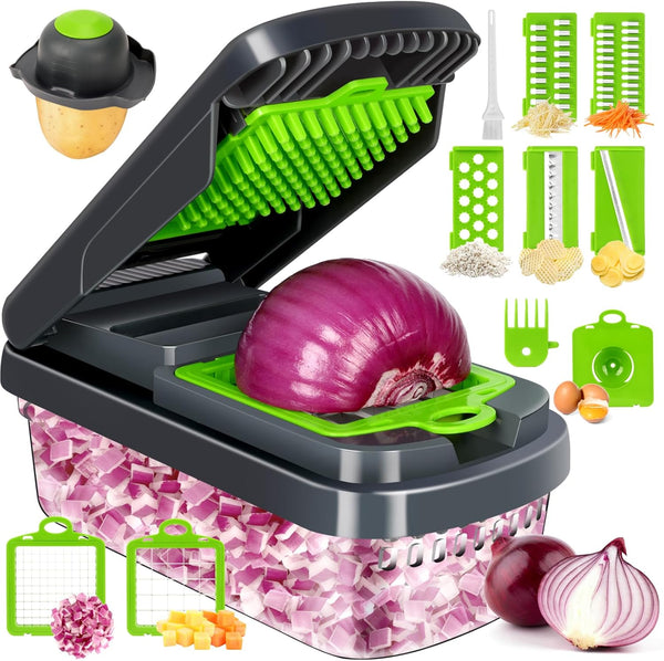 16-In-1 Multifunctional Vegetable Chopper & Slicer
