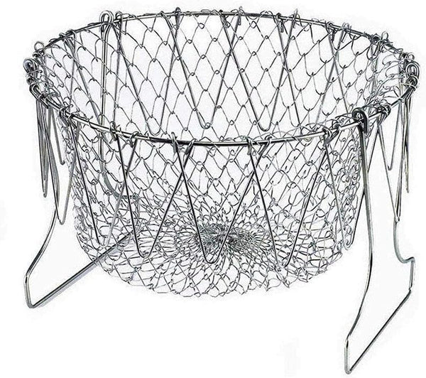 Stainless Steel Foldable Frying Basket