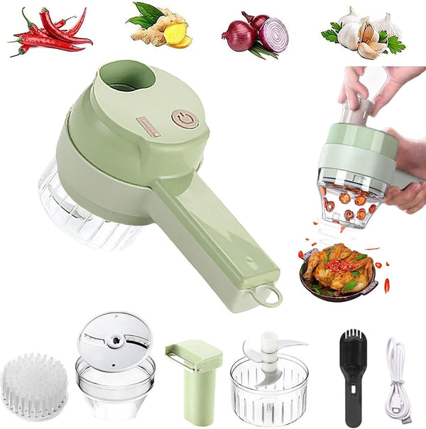 4 in 1 Electric Vegetable Cutter Set