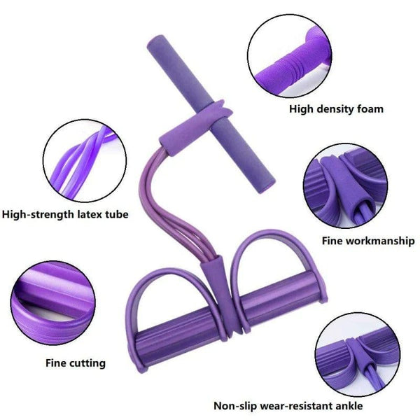 Foot Pedal Resistance Band Elastic Tummy Trimmer